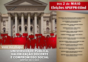 Cartaz chapa APUFPR 2013 2