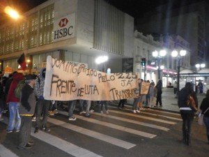 manifestação, urbs, frente de luta pelo transporte