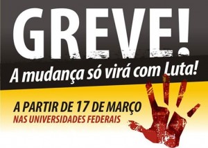 cartaz greve