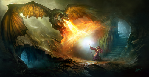 As partidas de Magic contêm vários elementos de fantasia, como anjos, demônios e elfos, criaturas inspiradas em contos como os de Tolkien, autor da trilogia Senhor dos Anéis. Cada carta possui uma história própria que justifica um duelo estratégico entre os jogadores. (Foto: Reprodução/Gregorz Rutkowski)